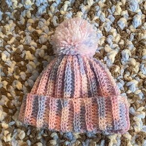 Pastel Pom-Pom Beanie for infant